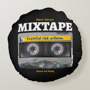 House Classics Mixtape Club Anthems Rundes Kissen