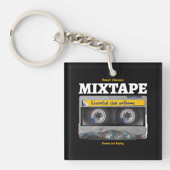 House Classics Mixtape Club Anthems Schlüsselanhänger (Vorderseite)