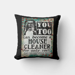 House Cleaner - Funny Vintag Retro Kissen