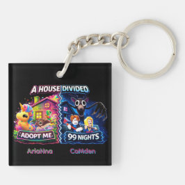 House Divided Adopt Me vs 99 Nights Schlüsselanhänger