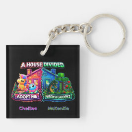 House Divided Adopt Me vs Grow A Garden 2 Schlüsselanhänger