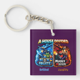House Divided Blox Früchte vs Murder Mystery 2 Schlüsselanhänger