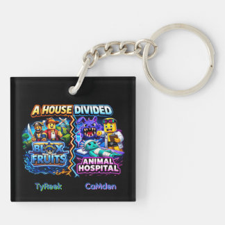 House Divided Blox Früchte vs Tierklinik Schlüsselanhänger