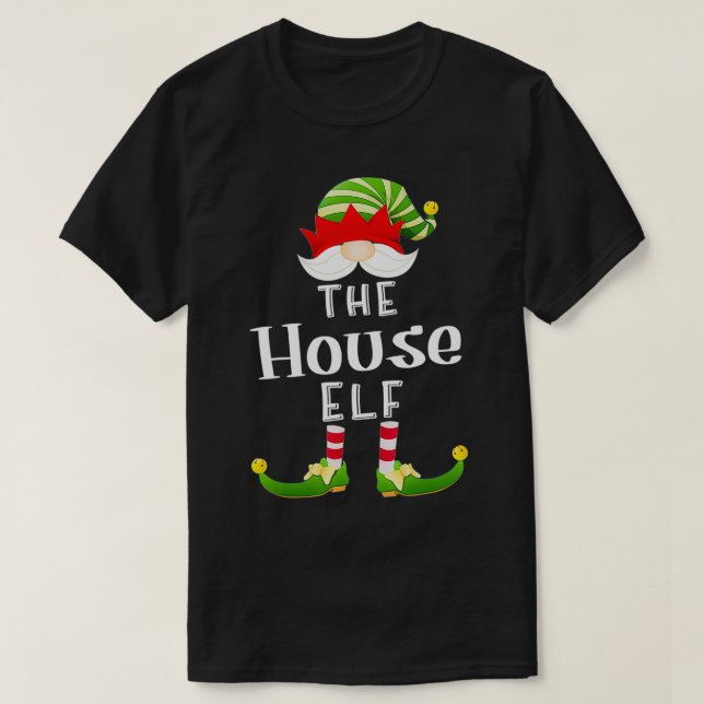 House Elf Group Christmas Funny Pajama Party T-Shirt (Design vorne)