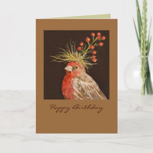 House Finch, Happy Birthday Karte
