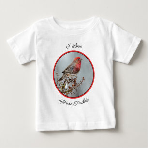 House Finch in Snow - Original Foto Baby T-shirt