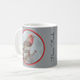 House Finch in Snow - Original Foto Kaffeetasse