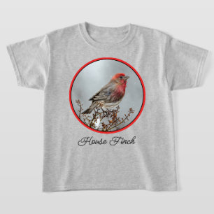 House Finch in Snow - Original Foto T-Shirt