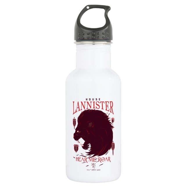 House Lannister - Hear Me Roar Edelstahlflasche (Vorderseite)
