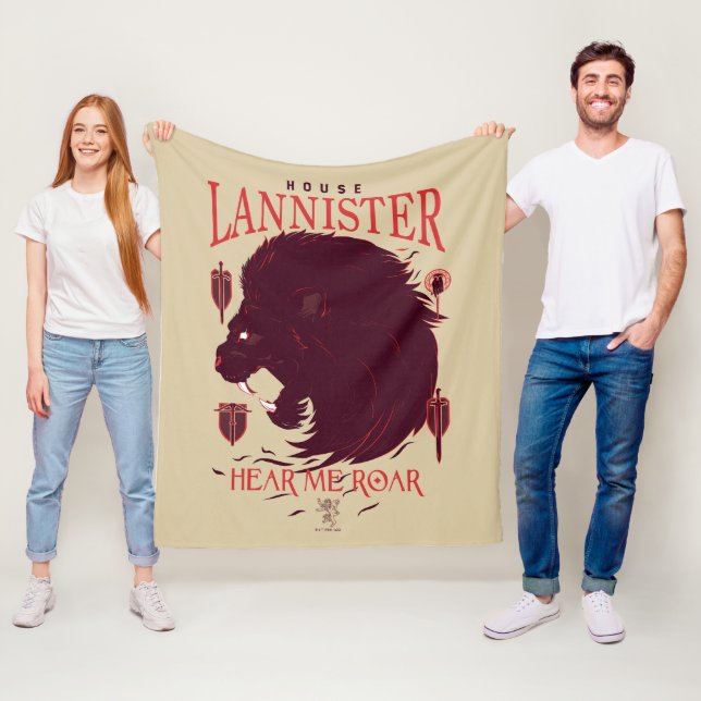 House Lannister - Hören Sie mich Roar Fleecedecke (Beispiel)