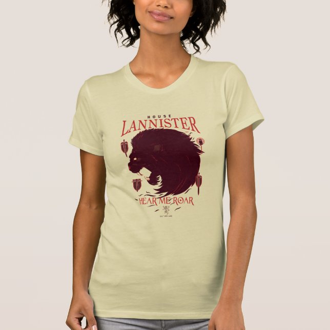 House Lannister - Hören Sie mich Roar T-Shirt (Vorderseite)