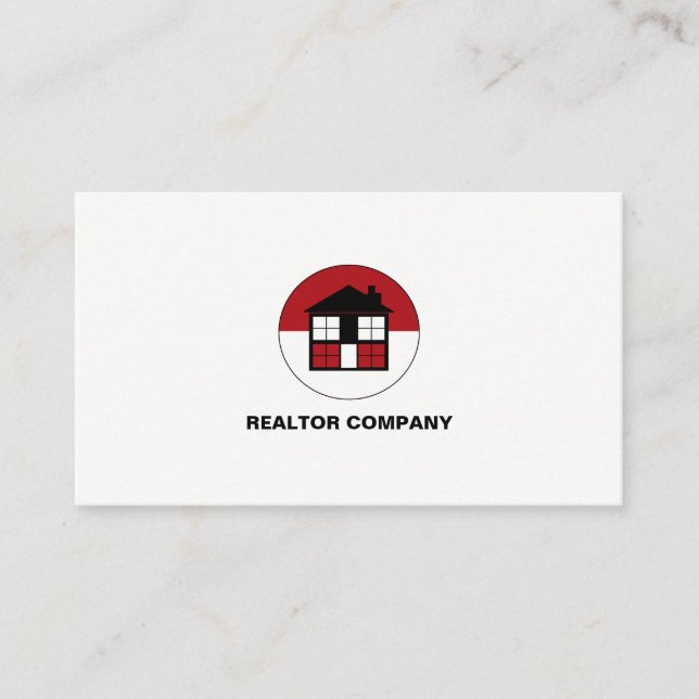 House-Logo, Realtor, Anwesen Agent Business Card Visitenkarte (Vorderseite)