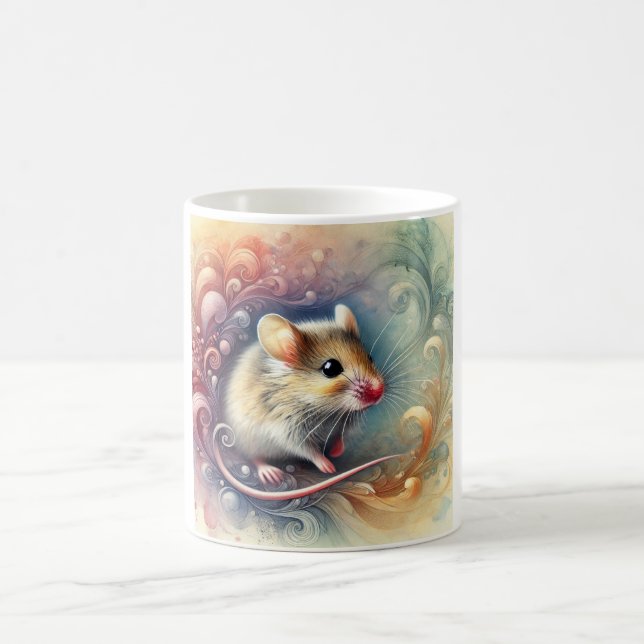 House Mouse in the Morning Light 260824AREF121 - W Kaffeetasse (Mittel)