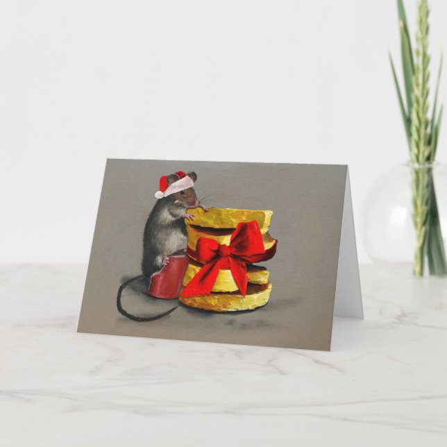 House Mouse Weihnachten Karte (Vorderseite)