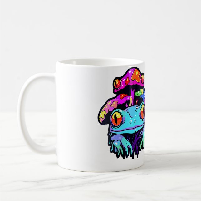 House Music Dj Psychedelic Mushroom Edm Kaffeetasse (Links)