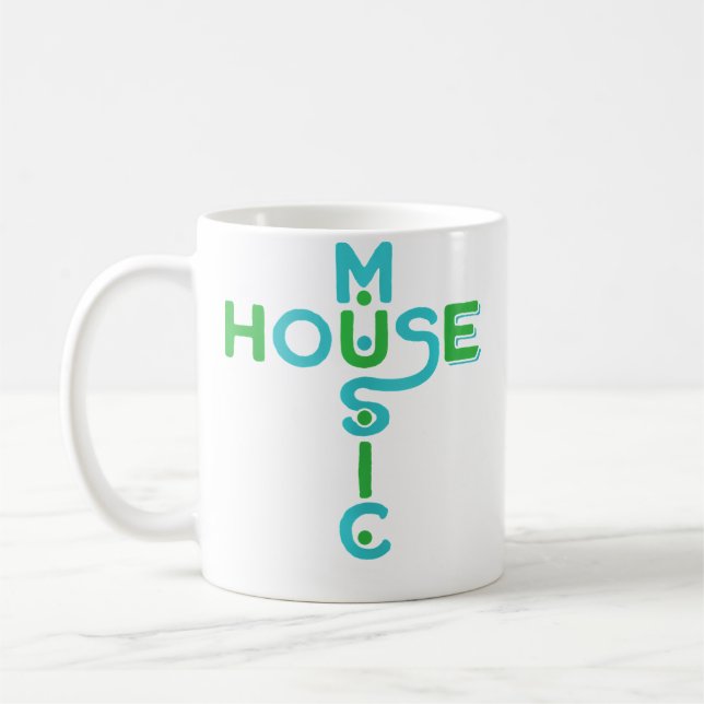 House Music Edm Rave Dj House Kaffeetasse (Links)