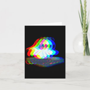 House Music Ghost Halloween Techno Rave Halloween Karte