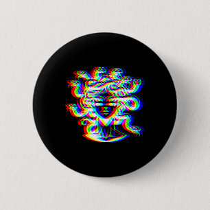 House Music Medusa Dj optische Illusion Edm Hallow Button