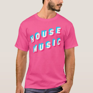 House-Musik Disco-Tanz Dj Edm Rave Glitch Optisch T-Shirt