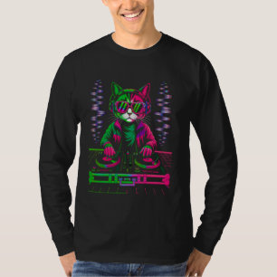 House-Musik-Festival-Katze-DJ-Techno-Rave-EDM-Kitt T-Shirt