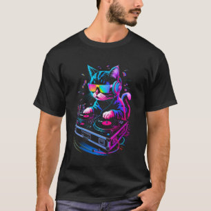 House-Musik-Festival-Katze-DJ-Techno-Rave-EDM-Kitt T-Shirt