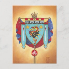 House of Pendragon Banner Postkarte