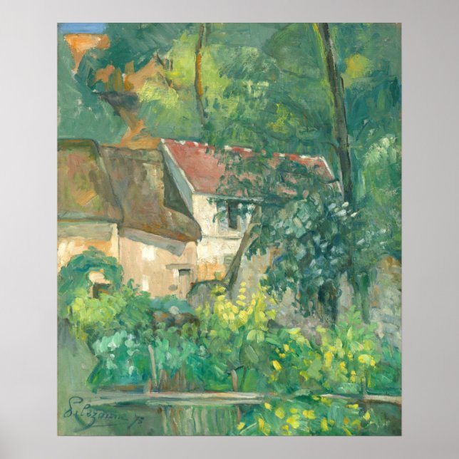 House of Père Lacroix - Paul Cézanne Kunstmuseum Poster (Vorne)