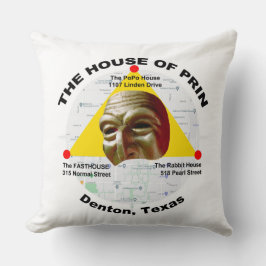 House of Prin Fasthouse Rabbits PoPo Denton Texas Kissen