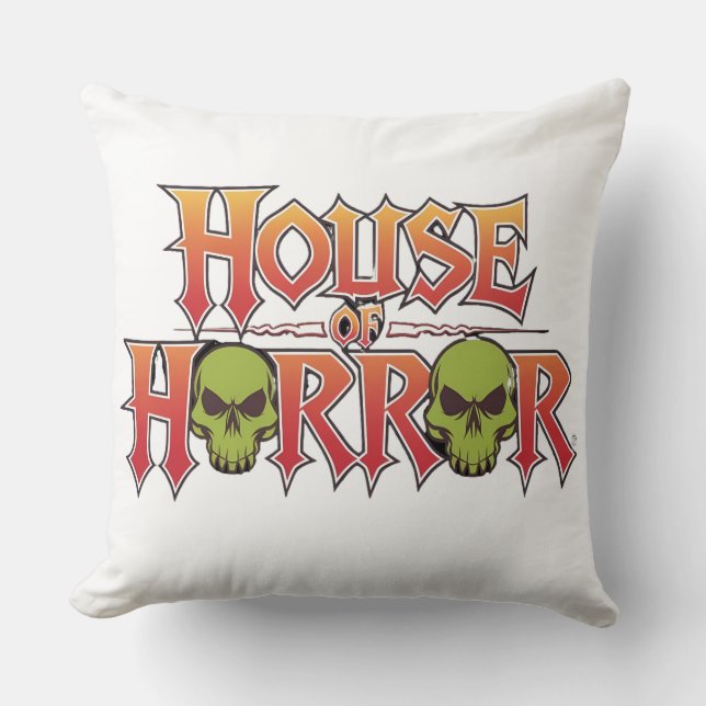 House of Skulls Throw Kissen: Fett neues Modell Kissen (Vorderseite)