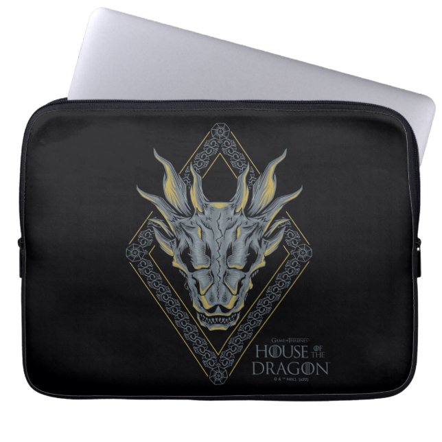 HOUSE OF THE DRAGON Balerion Skull Diamond Crest Laptopschutzhülle (Vorderseite)