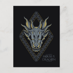 HOUSE OF THE DRAGON Balerion Skull Diamond Crest Postkarte