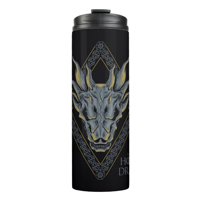 HOUSE OF THE DRAGON Balerion Skull Diamond Crest Thermosbecher (Vorderseite)