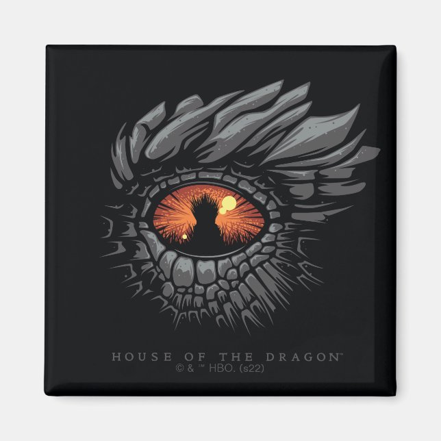 HOUSE OF THE DRAGON Dragon’s Eye Iron Throne Magnet (Vorne)
