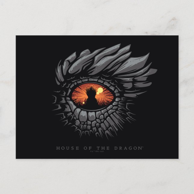 HOUSE OF THE DRAGON Dragon’s Eye Iron Throne Postkarte (Vorderseite)