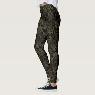 HOUSE OF THE DRAGON Gold Filigree Leggings