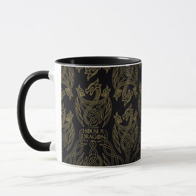 HOUSE OF THE DRAGON Gold Filigree Tasse (Links)