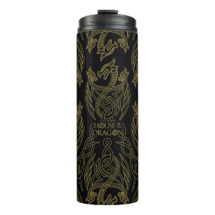 HOUSE OF THE DRAGON Gold Filigree Thermosbecher