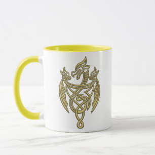 HOUSE OF THE DRAGON Golden Filigree Dragon Crest Tasse