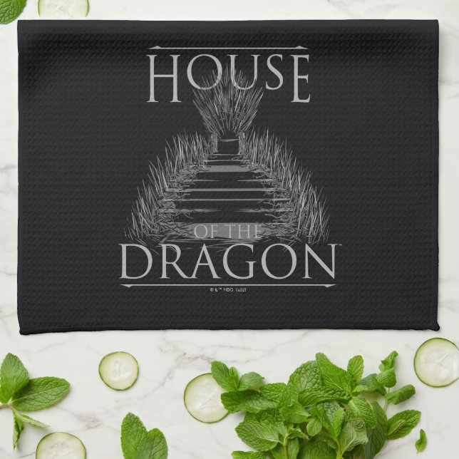 HOUSE OF THE DRAGON | Iron Throne Graphic Geschirrtuch (Gefaltet)