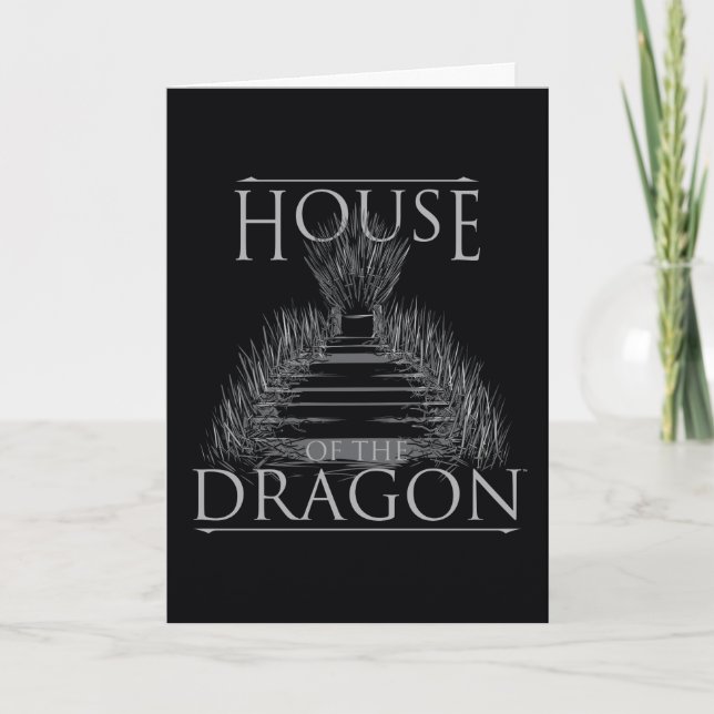 HOUSE OF THE DRAGON | Iron Throne Graphic Karte (Vorderseite)