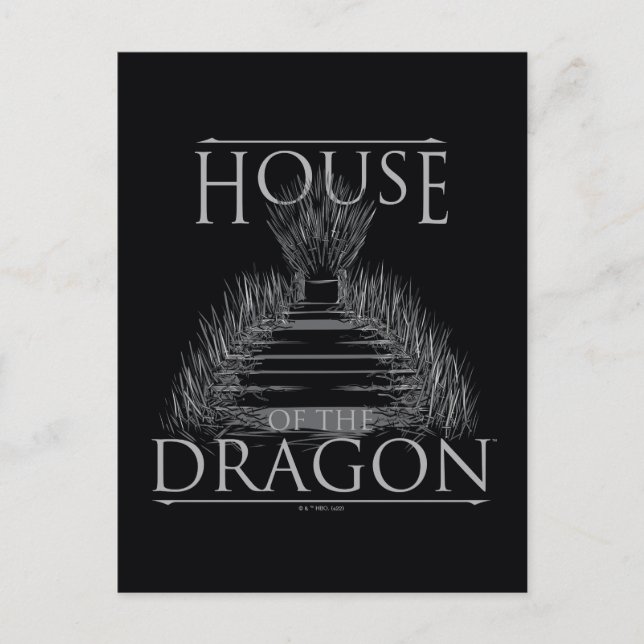 HOUSE OF THE DRAGON Iron Throne | Graphic Postkarte (Vorderseite)