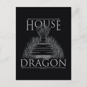 HOUSE OF THE DRAGON Iron Throne   Graphic Postkarte