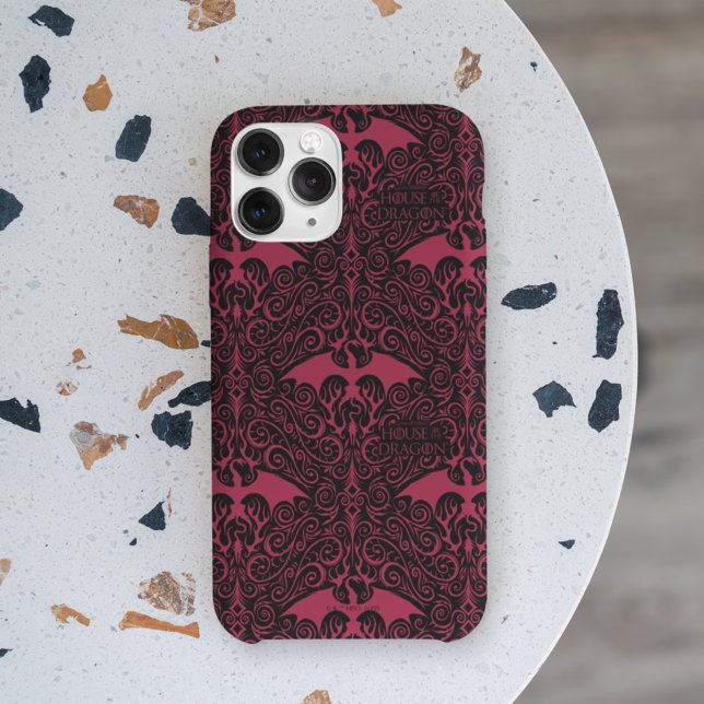 HOUSE OF THE DRAGON Red Dragon Filigree Pattern Case-Mate iPhone Hülle (Von Creator hochgeladen)