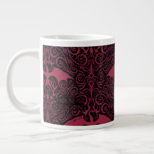 HOUSE OF THE DRAGON Red Dragon Filigree Pattern Jumbo-Tasse