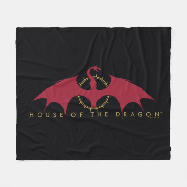 HOUSE OF THE DRAGON Red Dragon Graphic Fleecedecke (Vorderseite (Horizontal))