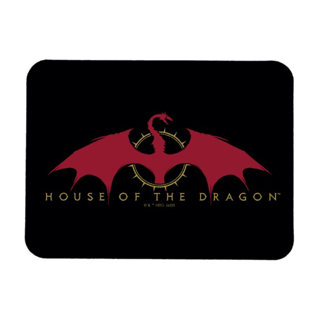 HOUSE OF THE DRAGON Red Dragon Graphic Magnet (Horizontal)