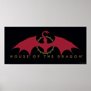 HOUSE OF THE DRAGON Red Dragon Graphic Poster