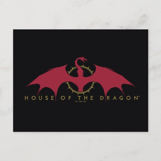 HOUSE OF THE DRAGON Red Dragon Graphic Postkarte (Vorderseite)