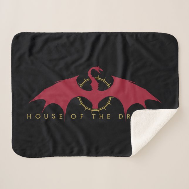 HOUSE OF THE DRAGON | Red Dragon Graphic Sherpadecke (Vorderseite (Horizontal))