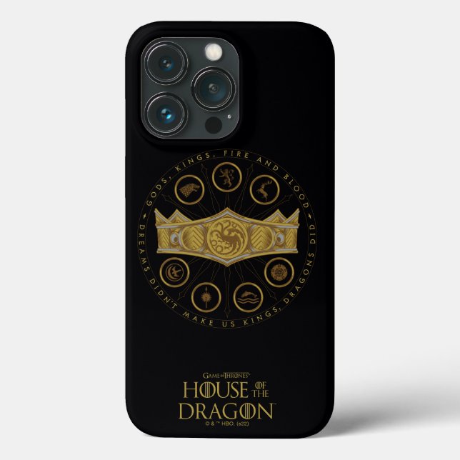 HOUSE OF THE DRAGON Seven Kingdoms Crown Graphic Case-Mate iPhone Hülle (Rückseite)